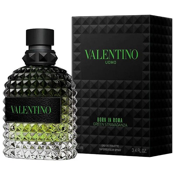Perfume Valentino Uomo Born In Roma Green Stravaganza EDT 100mL - Masculino