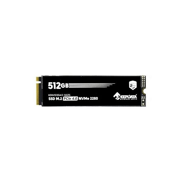 SSD Keepdata 512GB Gen 4, M.2 Nvme 4.0, Leitura Até 5100MB/s Gravação 2600MB/s, KDNV512G4.0-16GTS