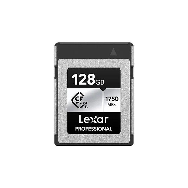 Cartão de Memória Cfexpress Lexar 128GB 1750 - 1300MB Tipo B Prata