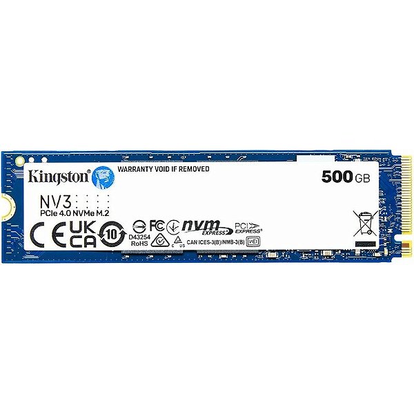 SSD M.2 NVMe Kingston NV3 500GB SNV3S/500G - 5000MB/s
