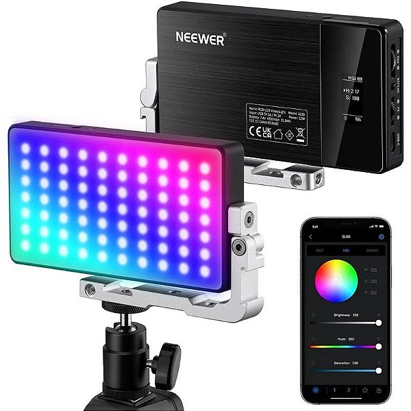 Panel LED RGB Neewer SL90 Pro Black