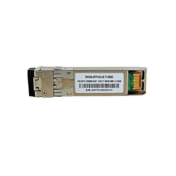 Kit F.M SFP+ 10G 80KM DWDM-SFP10G 1539.77 C47 com Cisco Mux-Demux