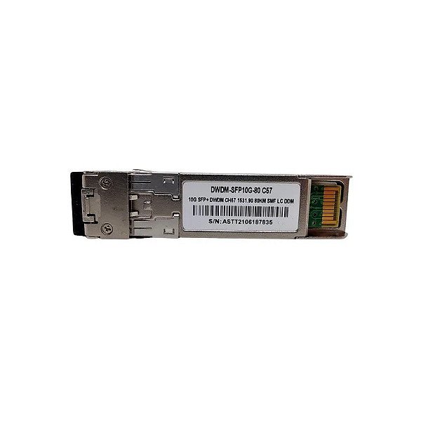 Cabos F. M SFP+ 10G 80KM DWDM-SFP10G 1531.90 C57 com Cisco Mux-Demux