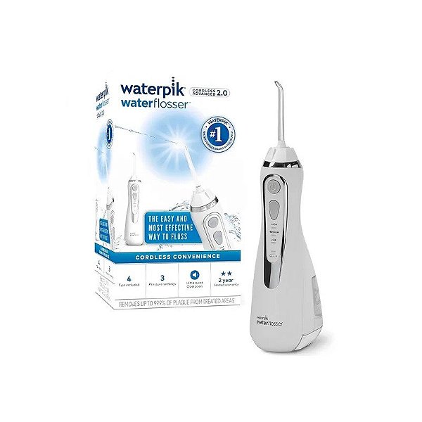 Irrigador Oral Waterpik Cordless Advanced WP-580EU Bivolt - Branco