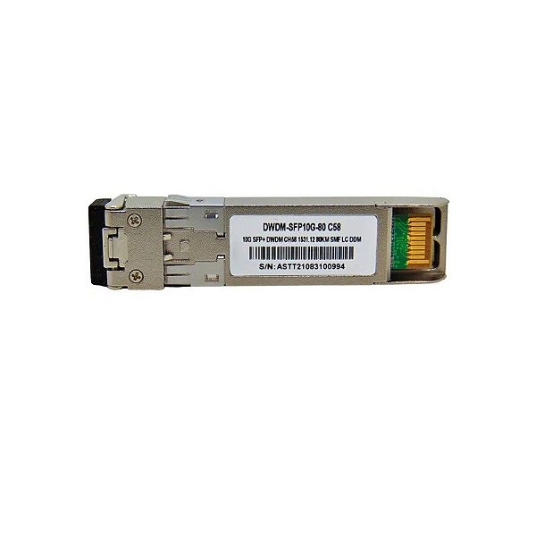 Jogo F. M SFP+ 10G 80KM DWDM-SFP10G 1531.12 C58 com Cisco Mux-Demux