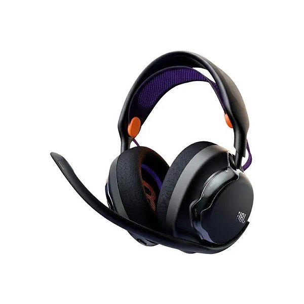 Fone de Ouvido Gamer JBL Quantum 650 Wireless - Preto/Roxo