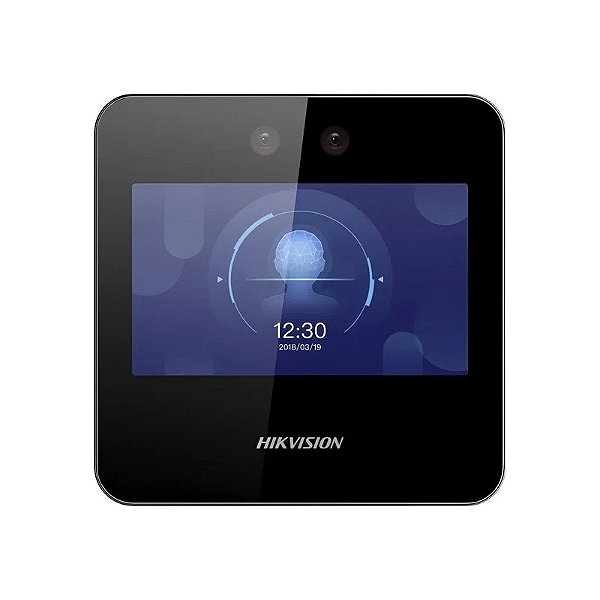 Terminal de Acesso Facial Hikvision DS-K1A340WX Touch 4.3 Polegadas 2MP - Preto