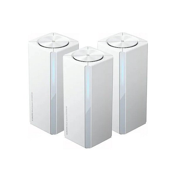 Roteador Wireless Xiaomi Mesh System AX3000 NE (3 Peças) RD28 Banda Dupla 2402 + 574 MBPS (Wi-Fi 6)