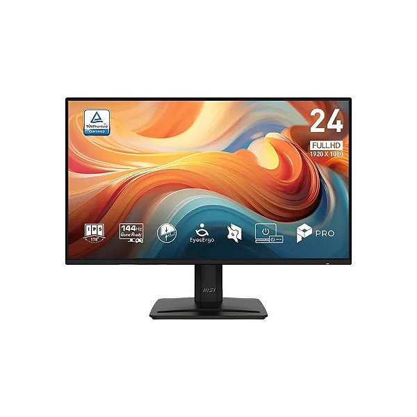 Monitor MSI Pro MP242 E14A LCD Ips 23.8" Full HD 144 HZ / 1 MS - Preto