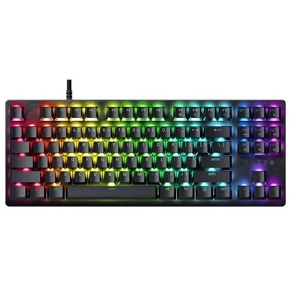 Teclado Gamer Razer Huntsman V3 X Tenkeyless (Espanhol - com fio) Switch Roxo
