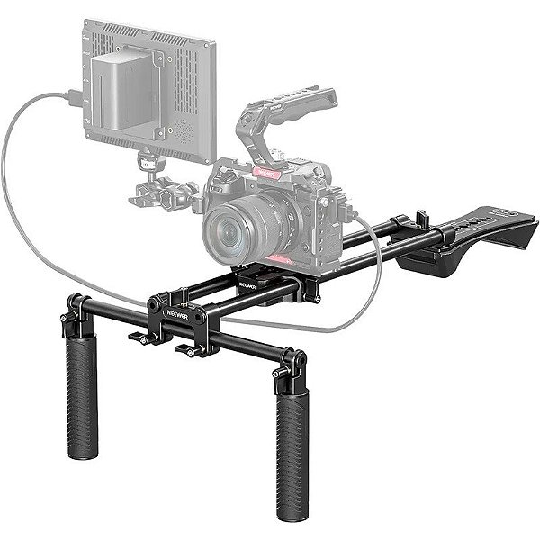 Suporte de Ombro Universal para Câmera Kit Shoulder Rig Neewer SR004 - Preto (caixa feia)