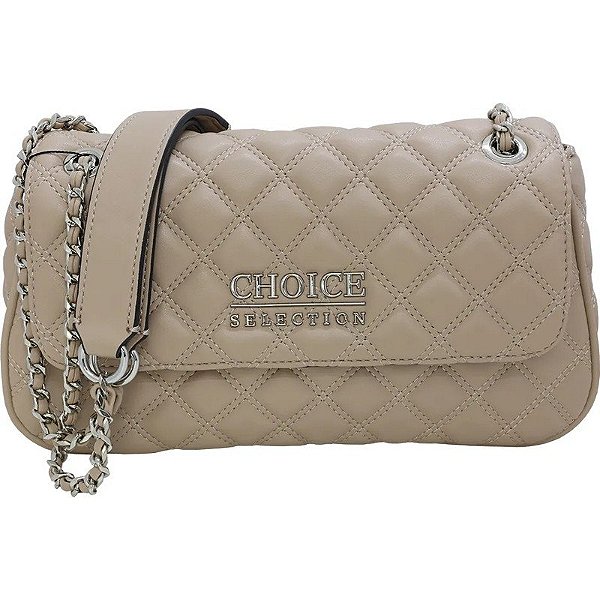 Bolsa Choice KL003 Bege/Prata - Feminina