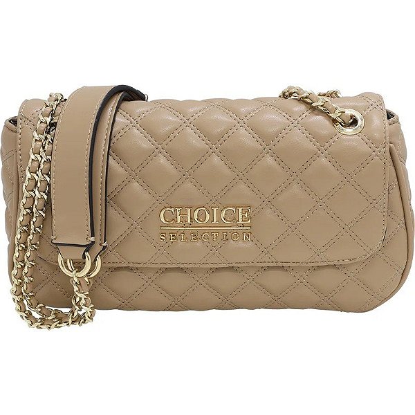 Bolsa Choice KL003 Marrom/Dourado - Feminina