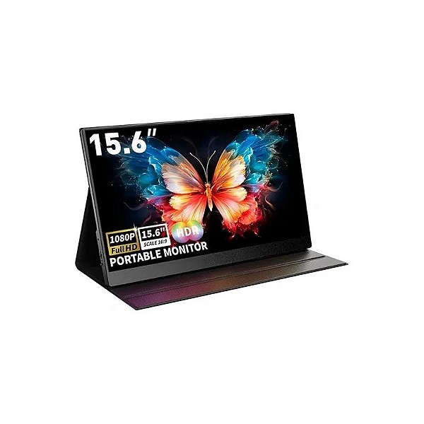 Monitor 15.6 Kolke KES-800 Portátil FHD/Ips USB-C/HDMI (2XHDMI)
