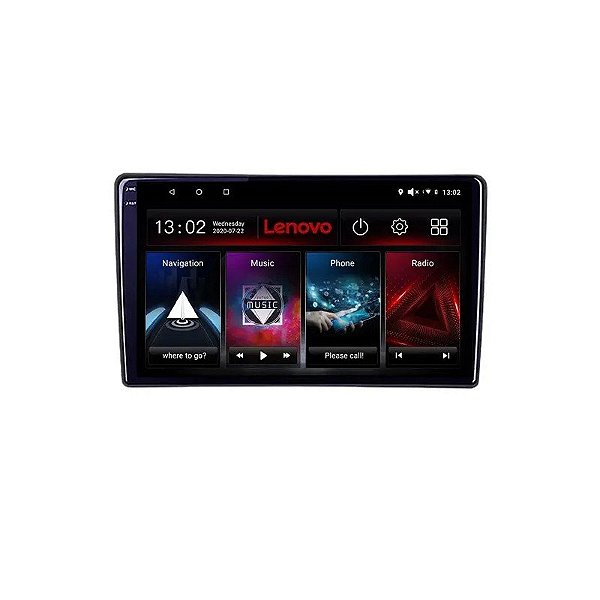 Central Multimídia Lenovo D1-V509-9-CN - Universal - 2/32GB - Aux - Bluetooth/Wi-Fi - 9