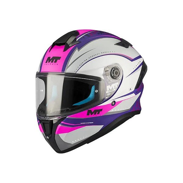 Capacete MT Helmets Targo com Peça Externa C8 - Fechado - Tamanho XS - Fosco