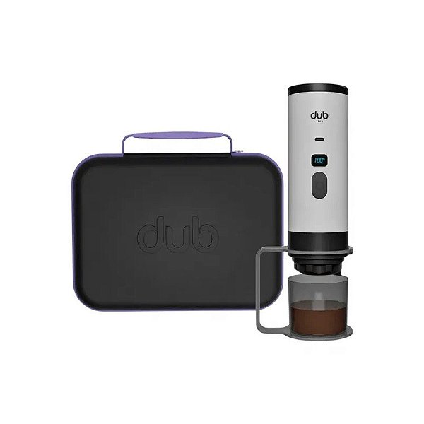Kit Moedor de Café Portátil Premium 3 em 1 Branco/Preto