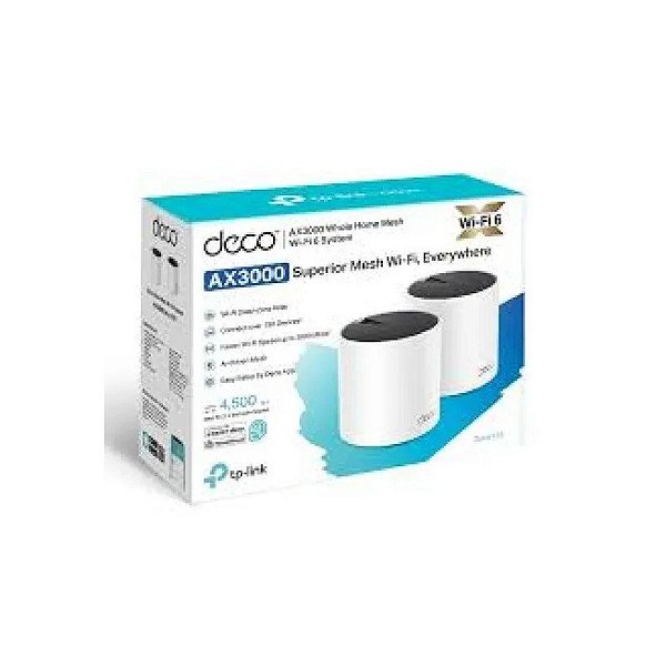Pacote 2 dos Deco X55 Mesh AX3000 para Toda a Casa da TP-Link Wir
