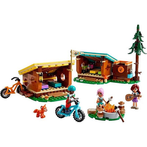 Lego Friends Cabanas Aconchegantes do Acampamento de Aventura - 42624 (437 Peças)