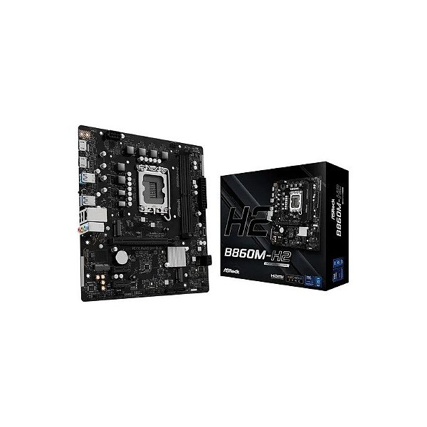 Placa-mãe Asrock B860M-H2 DDR5 Socket LGA 1851 Chipset Intel B760 Micro ATX