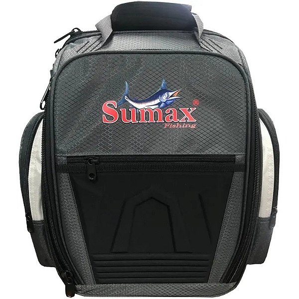 Mochila para Pesca Sumax Fishing SM-1203-C1 - Cinza