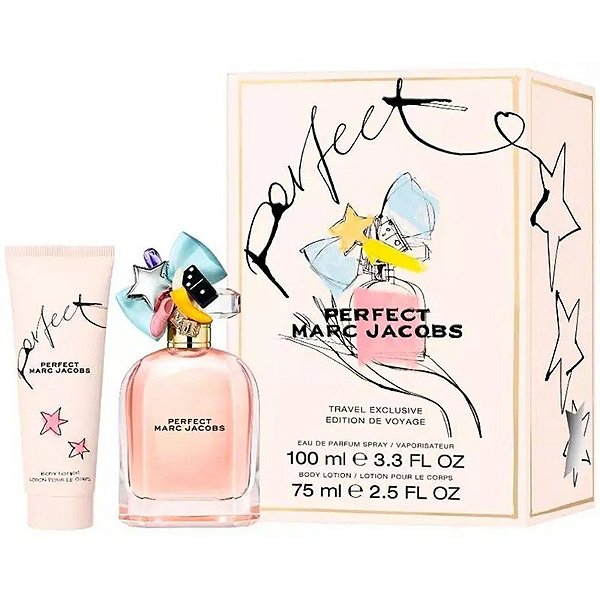 Kit Perfume Marc Jacobs Perfect Eau de Parfum 100mL+Loção Corporal 75mL - Feminino