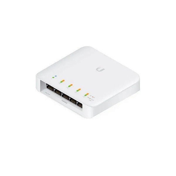 Switch Unifi USW-Flex 5 Portas Gigabit RJ45 PoE 60W