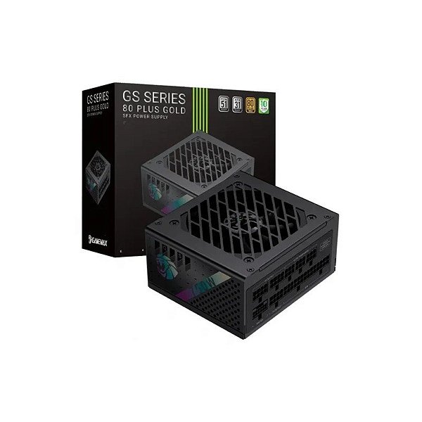 Fonte 750W Gamemax GS Series 80+Gold F-Mod s/G ATX3.1 PCI-Exp 5.1