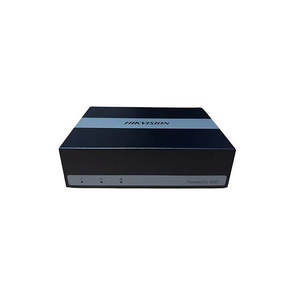 Gravador de Vídeo Digital Hikvision Acusense 4 Canais 5MP 1U H.265 eSSD IDS-E04HUHI-B