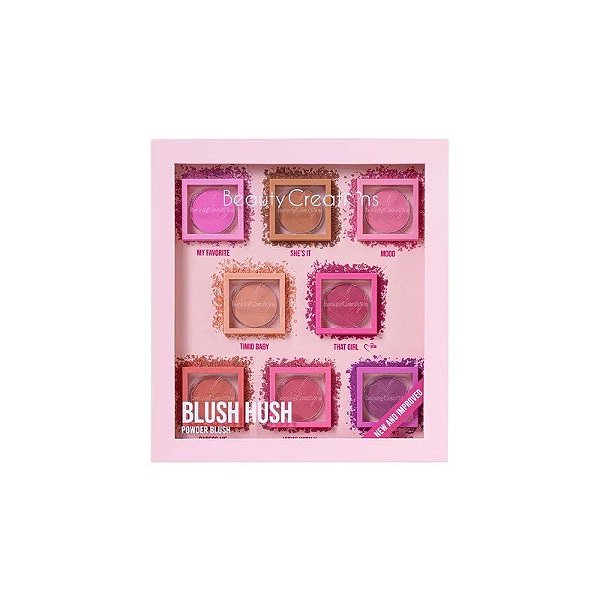 Kit de Beleza Beauty Creations Blush Hush Pó 8 Peças