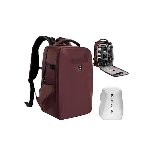 Mochila K&F KF13-134V5 Haedshell Vermelha 22L