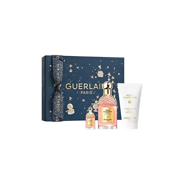 Kit Perfume Guerlain Aqua Allegoria Rosa Rangoun Eau de Parfum 3 Peças