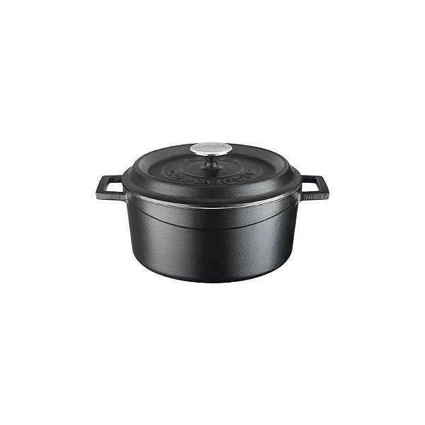 Panela de Ferro Fundido Lava LVYTC20EDTK2MATBL 2.82L 20 CM Preto