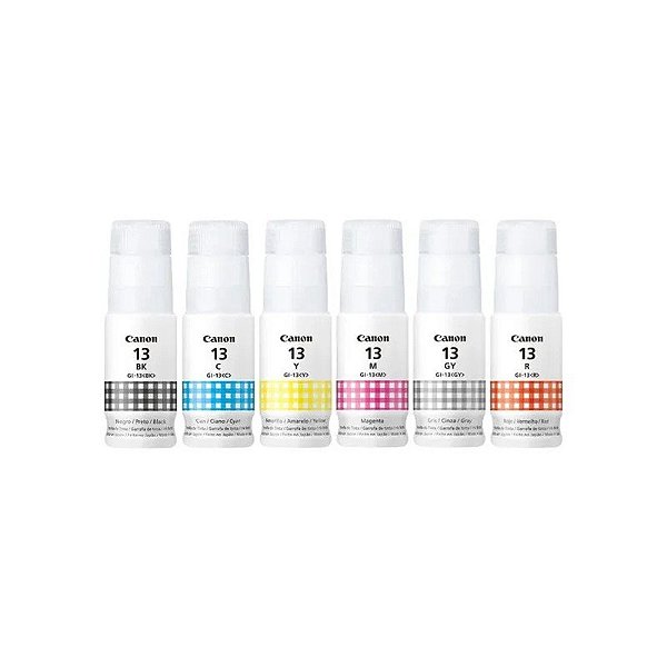 Kit Frasco de Tinta Canon GI-13 - 6 Unidades