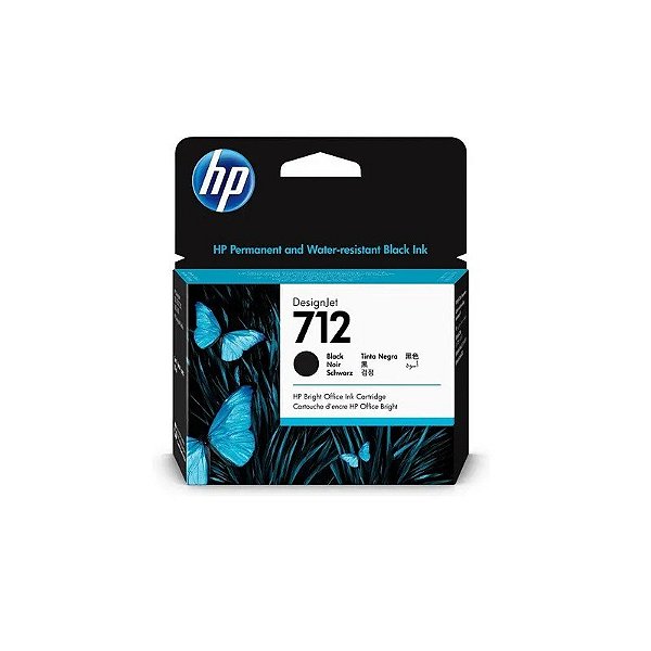 Cartucho HP 712XL (3ED71A) Preto 80ml T250