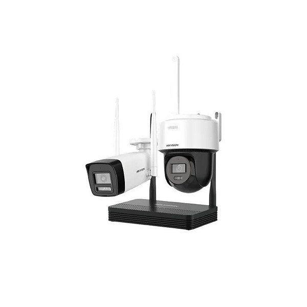 Kit Hikvision NVS Wifi IP com 2 Câmeras Bull/Dome + 4MP + NVR NKS424W03H