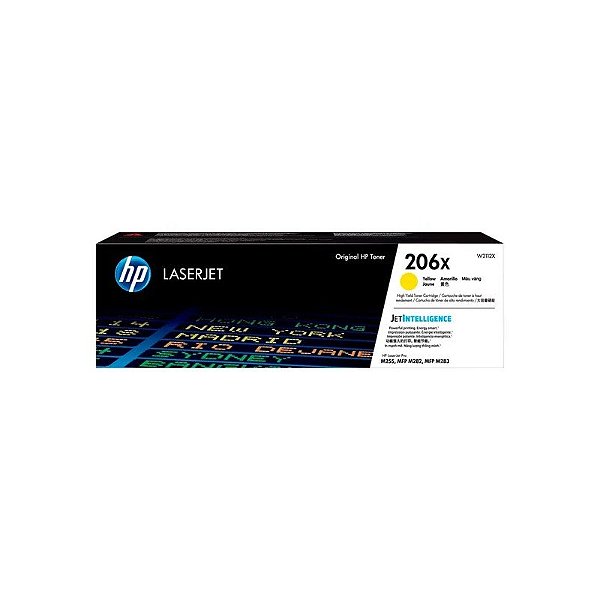 Toner HP 206X Amarelo - W2112X