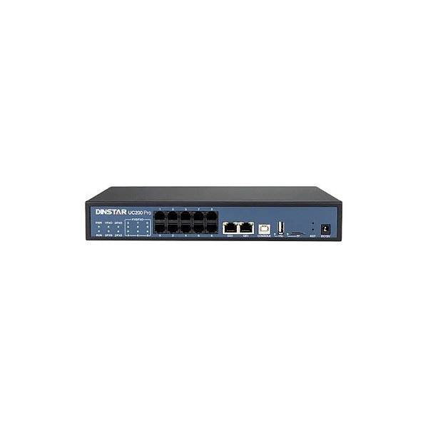 Gateway Ippbx UC200-PRO-2S2O 2FXS 2FXO 60 Sip User Dinstar