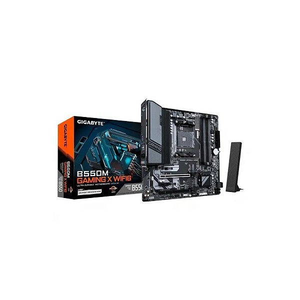 Placa Mãe MB AM4 Gigabyte B550M Gaming X WIFI6 DDR4/HDMI/DP