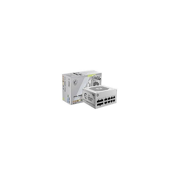 Fonte de Alimentação MSI Mag A850GL 850W ATX 3.1 / Modular / 80 Plus Gold - Branca