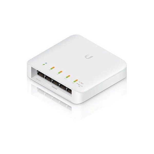 Switch UniFi USW-Flex de 5 Portas Gigabit RJ45 PoE 60W sem CX