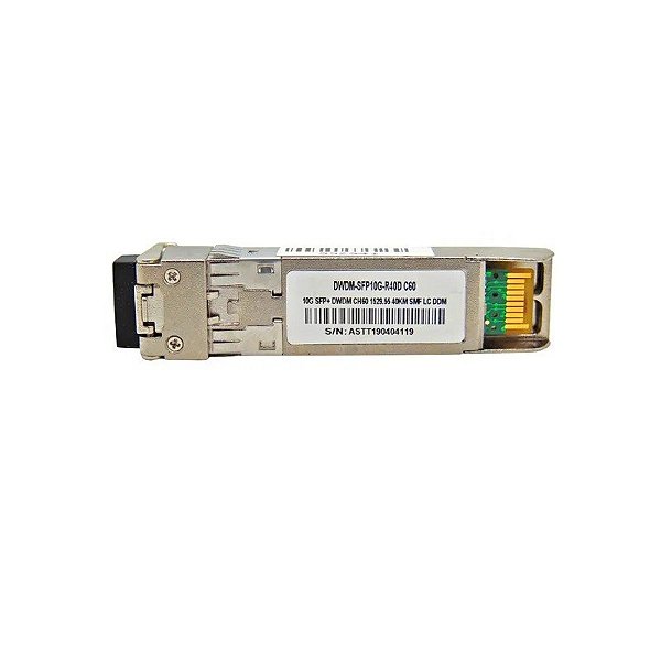 Cartucho F. M SFP+ 10G 40KM DWDM-SFP10G 1529,55 C60 com Cisco Mux-Demux