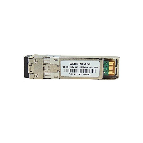 Cabo SFP+ 10G 40KM DWDM-SFP10G 1539.77 C47 com Cisco Mux-Demux