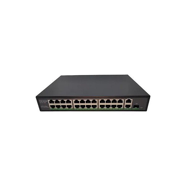 Switch F 24 PoE 350W 10/100 Mbps + 2*1000M + 1 SFP PM-F1R26-24FE