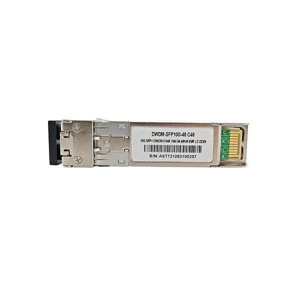 Transceptor SFP+ 10G 40KM DWDM-SFP10G 1540.56 C46 com Cisco Mux-Demux