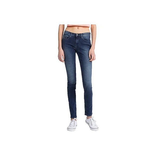 Calça Jeans Feminina Calvin Klein J20J207138-911 Tamanho 26 - Azul