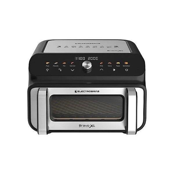 Fritadeira Elétrica Electrobras Bravo XL EBGAF-12 2200 W 220V - Preto/Prata 11L