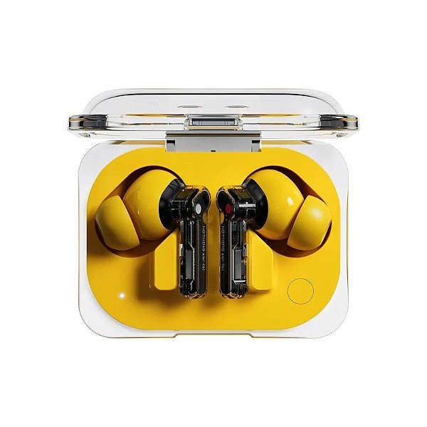 Fone de Ouvido Nothing Ear (A) Sem Fio - Transparente/Amarelo