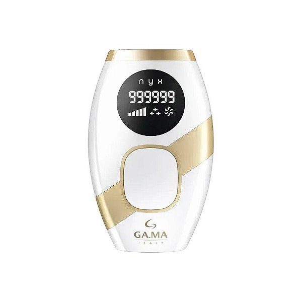 Depilador Elétrico Gama NYX-Ic 914/3878 - IPL - 2 Em 1 - 999.999 Flashes - Bivolt - Branco E Dourado
