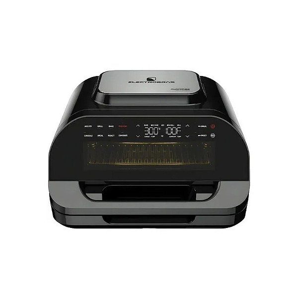 Grill + Fritadeira Elétrica Electrobras Nutrimax EBGAF-11 1700 Watts 11 Litros 127V ~ 60 Hz - Preto/Prata